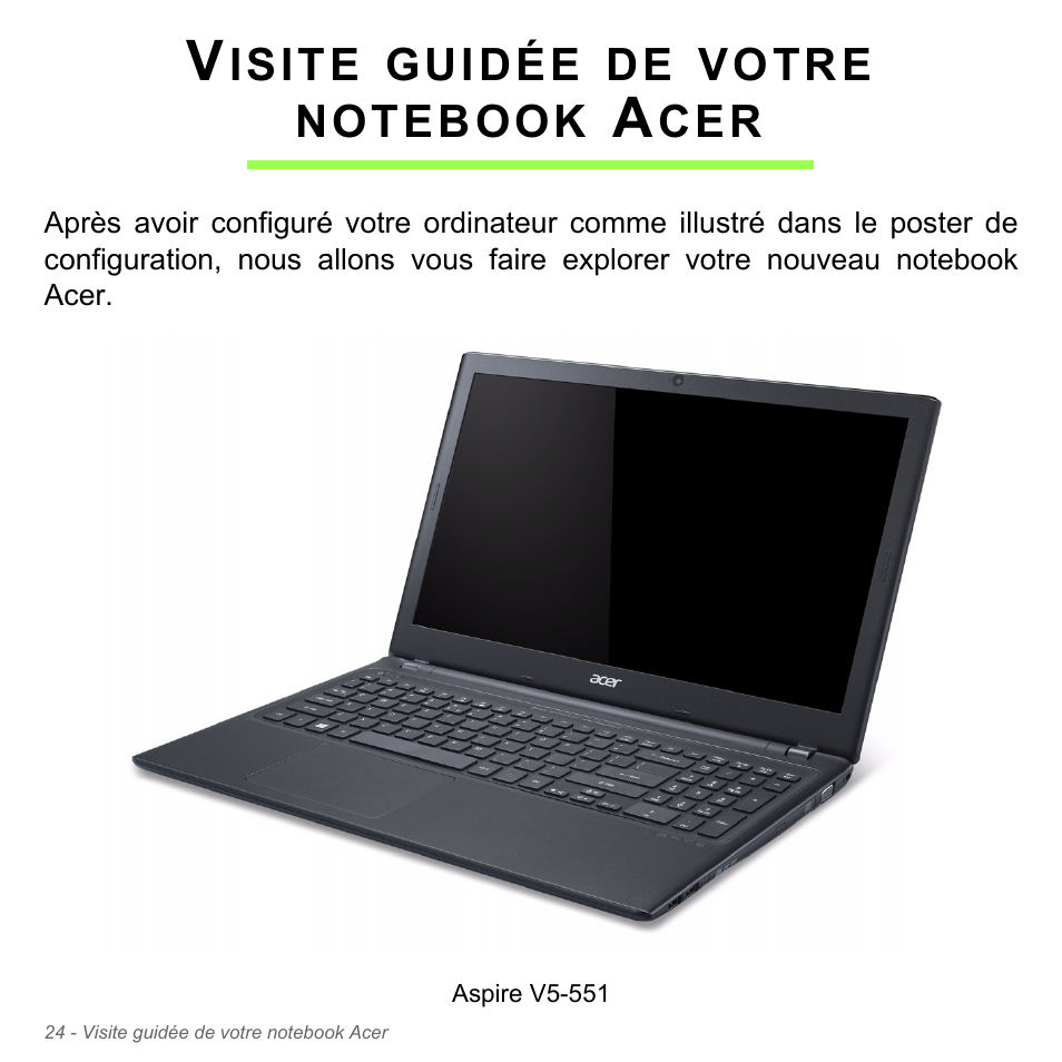 Visite guidée de votre notebook acer | Acer Aspire V5-551G User Manual | Page 138 / 3584
