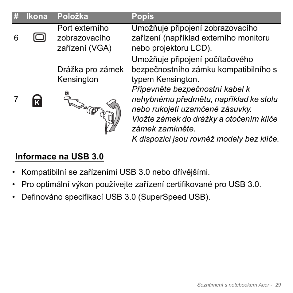 Informace na usb 3.0 | Acer Aspire V5-551G User Manual | Page 1741 / 3584