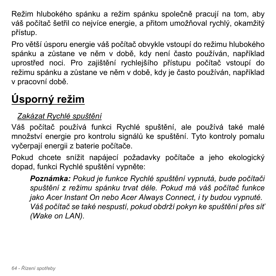 Úsporný režim | Acer Aspire V5-551G User Manual | Page 1776 / 3584