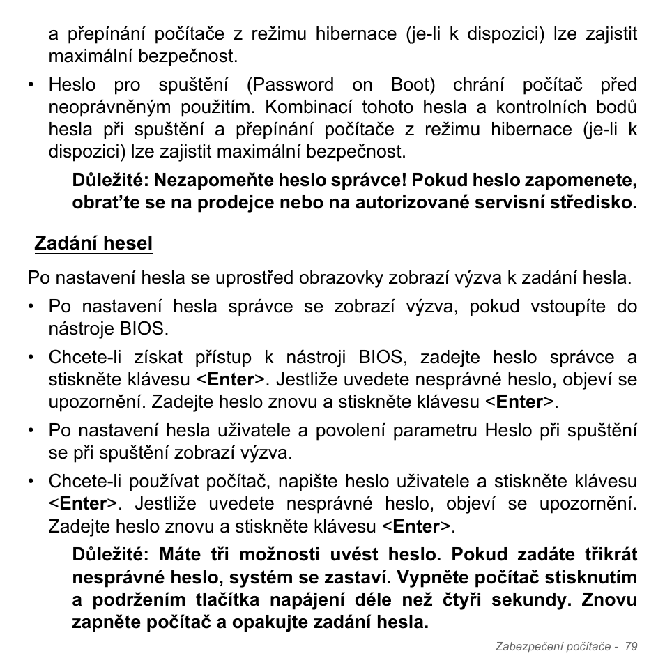 Zadání hesel | Acer Aspire V5-551G User Manual | Page 1791 / 3584