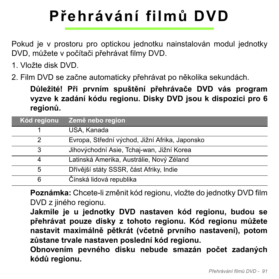 Přehrávání filmů dvd | Acer Aspire V5-551G User Manual | Page 1803 / 3584