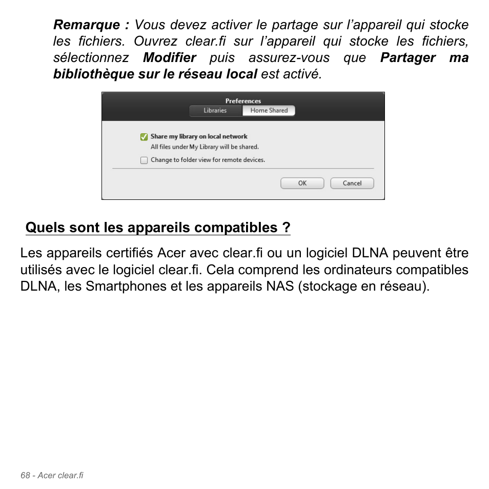 Quels sont les appareils compatibles | Acer Aspire V5-551G User Manual | Page 182 / 3584