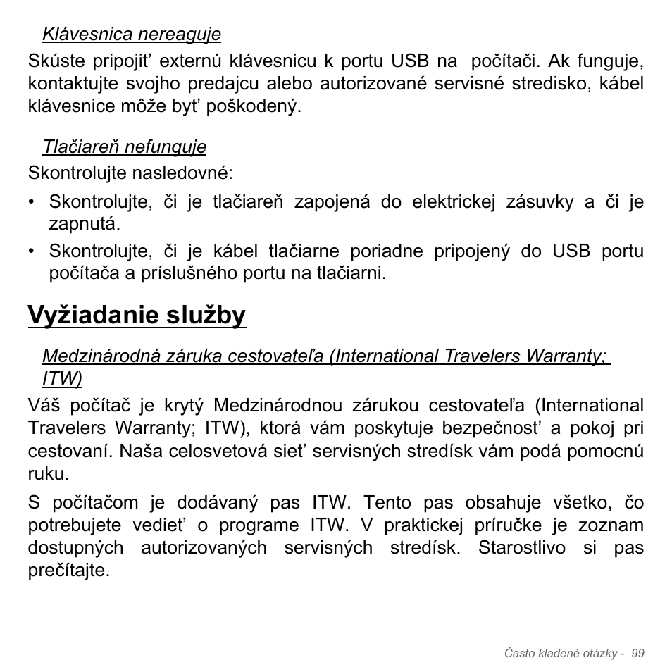 Vyžiadanie služby | Acer Aspire V5-551G User Manual | Page 1927 / 3584