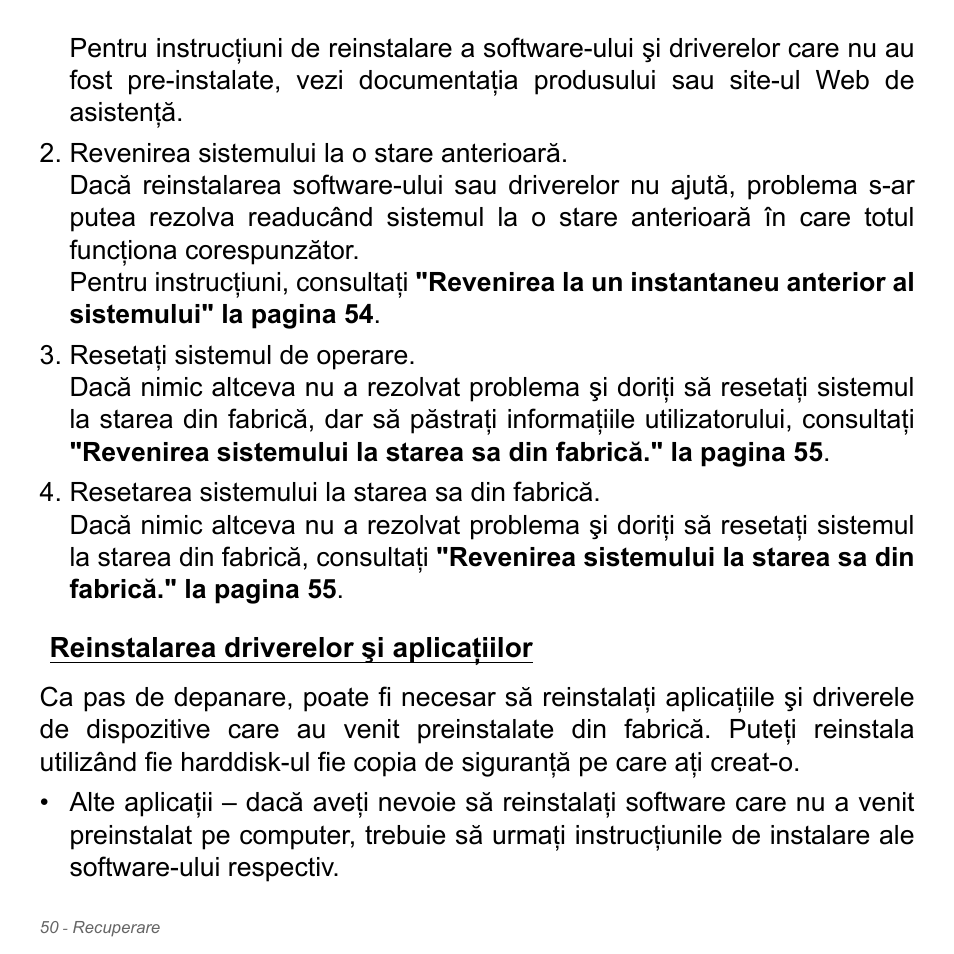 Reinstalarea driverelor şi aplicaţiilor | Acer Aspire V5-551G User Manual | Page 2234 / 3584