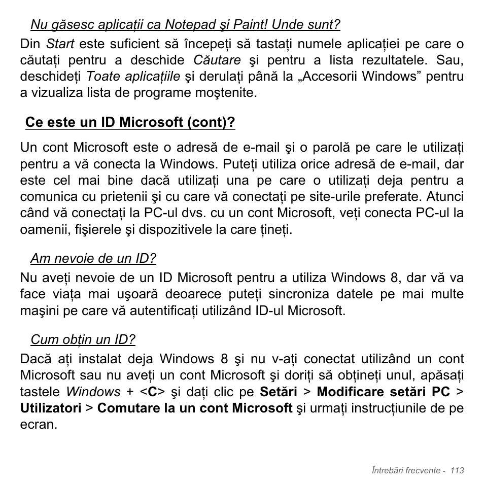 Ce este un id microsoft (cont) | Acer Aspire V5-551G User Manual | Page 2297 / 3584