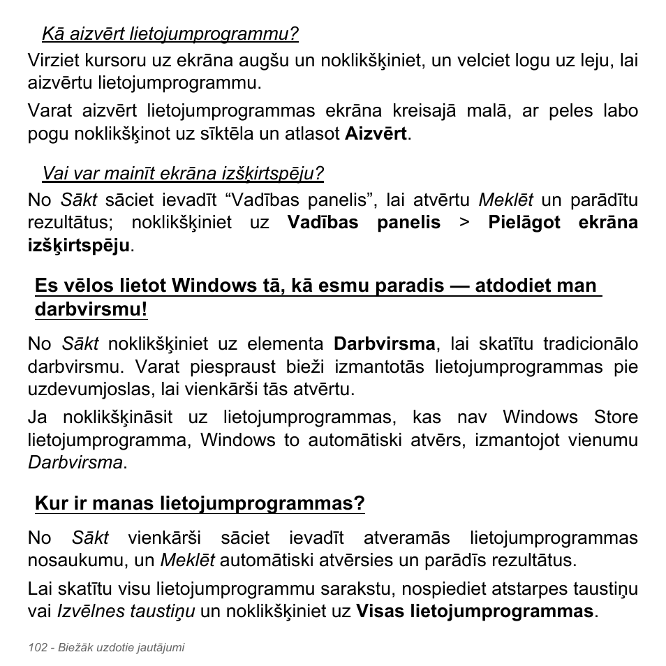 Kur ir manas lietojumprogrammas | Acer Aspire V5-551G User Manual | Page 2654 / 3584