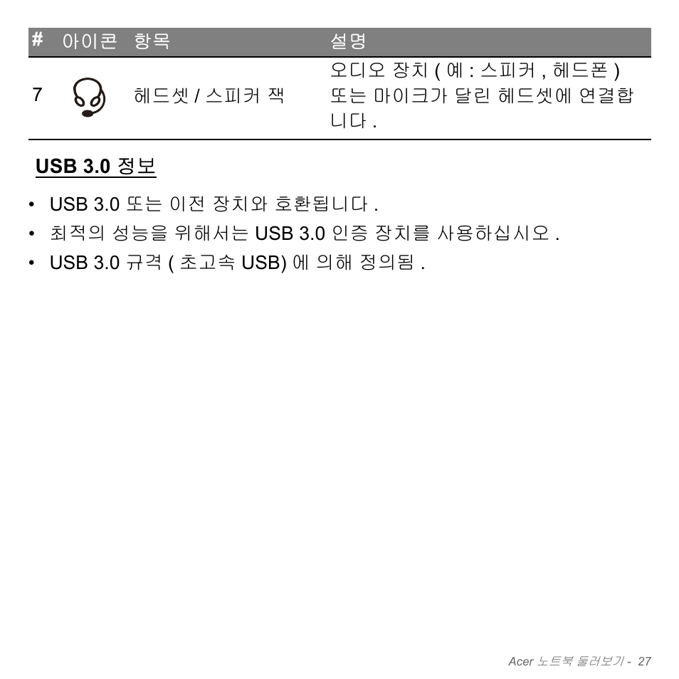 Usb 3.0 정보 | Acer Aspire V5-551G User Manual | Page 3063 / 3584