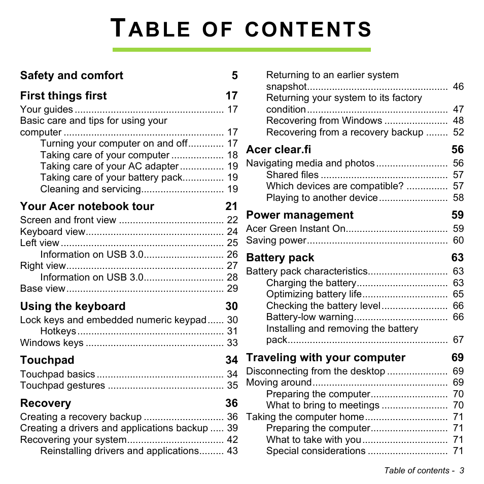 Acer Aspire V5-551G User Manual | Page 5 / 3584