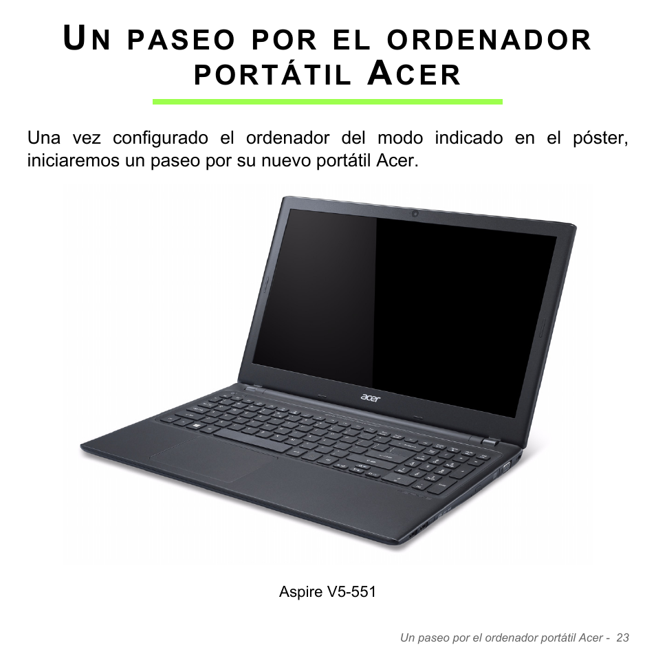 Un paseo por el ordenador portátil acer | Acer Aspire V5-551G User Manual | Page 515 / 3584