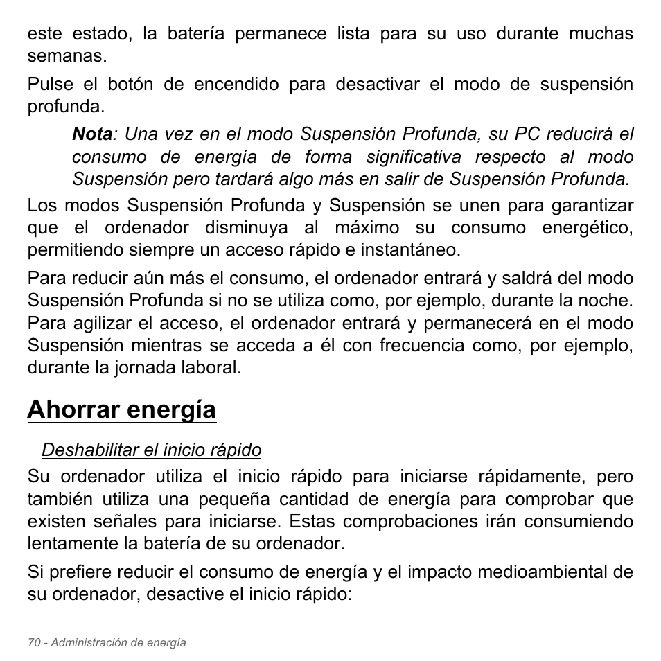 Ahorrar energía | Acer Aspire V5-551G User Manual | Page 562 / 3584