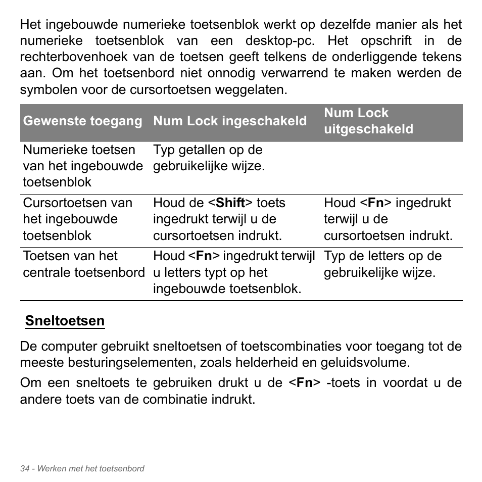 Sneltoetsen | Acer Aspire V5-551G User Manual | Page 776 / 3584