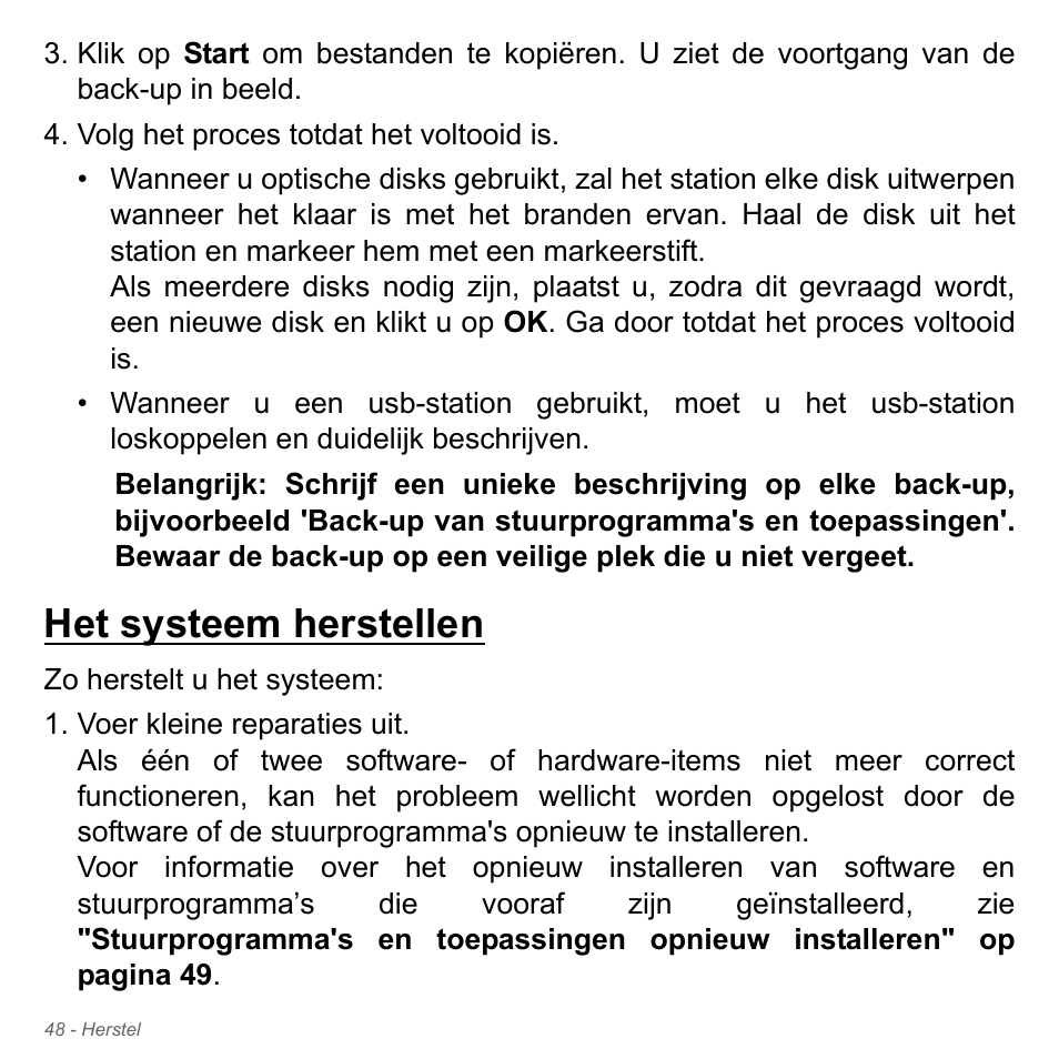 Het systeem herstellen | Acer Aspire V5-551G User Manual | Page 790 / 3584