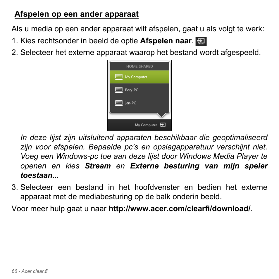 Afspelen op een ander apparaat | Acer Aspire V5-551G User Manual | Page 808 / 3584