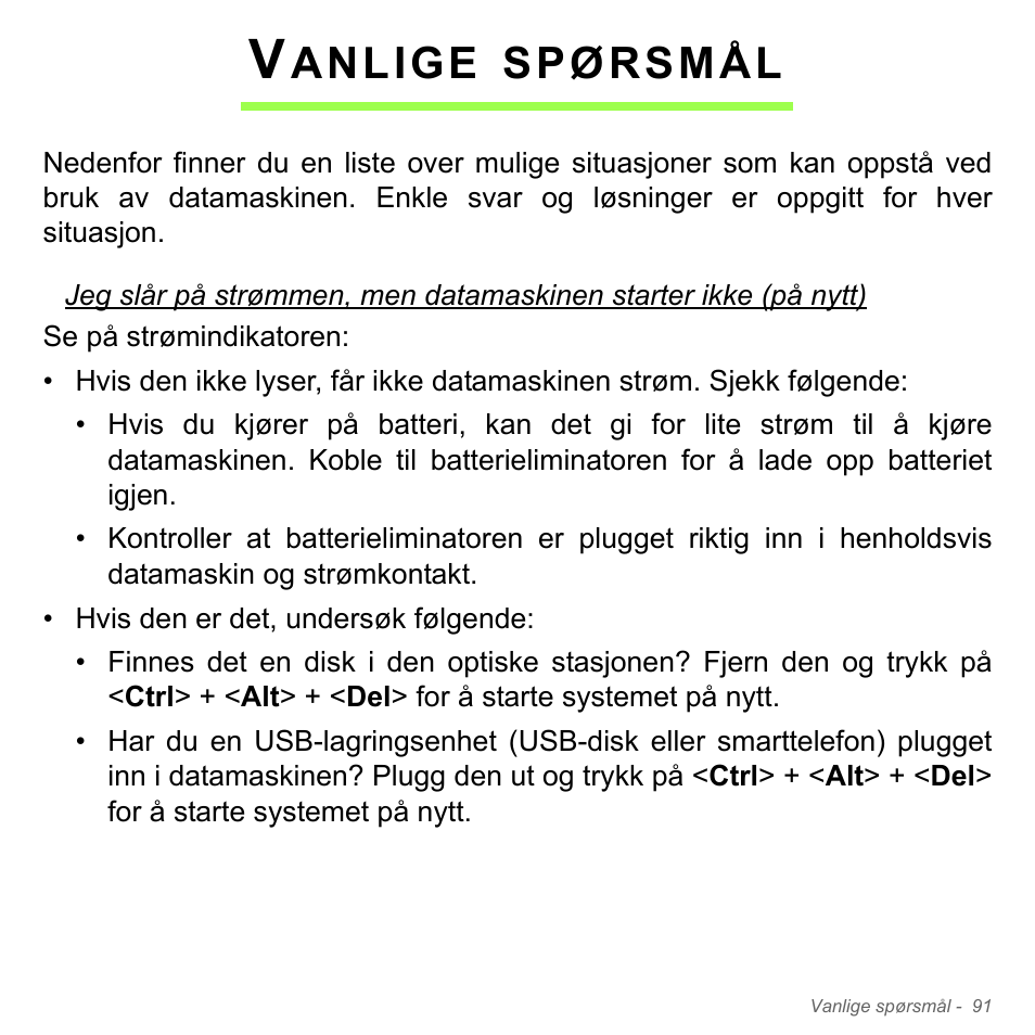 Vanlige spørsmål, Anlige, Spørsmål | Acer Aspire V5-551G User Manual | Page 957 / 3584