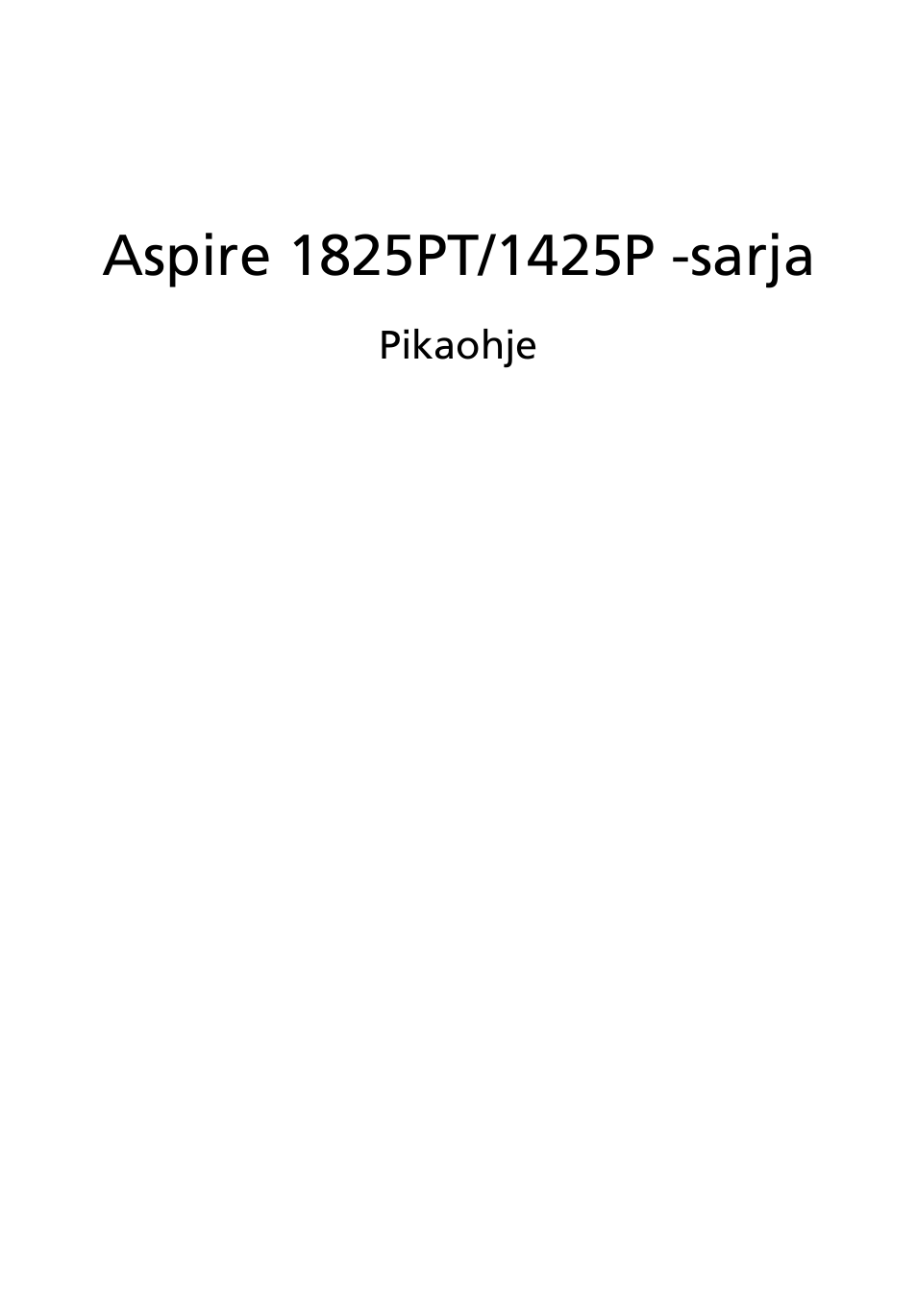 Suomi | Acer Aspire 1425P User Manual | Page 125 / 378