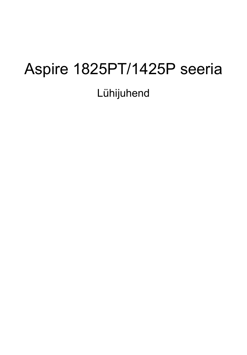 Eesti | Acer Aspire 1425P User Manual | Page 247 / 378