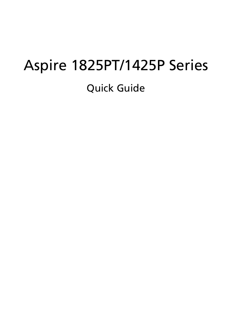 English | Acer Aspire 1425P User Manual | Page 3 / 378