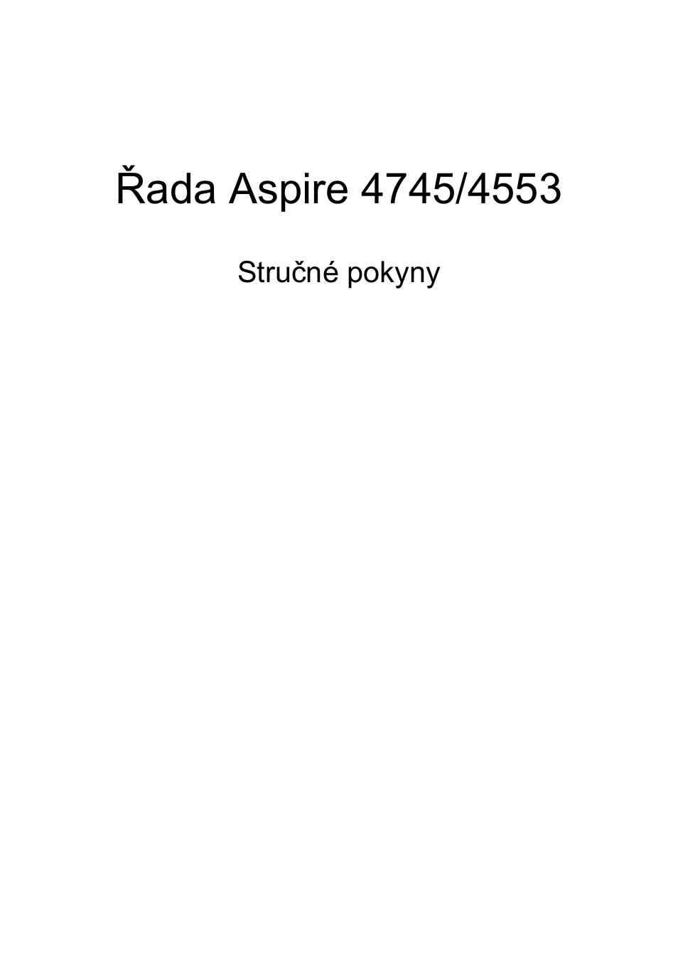 Čeština | Acer Aspire 4553G User Manual | Page 159 / 332