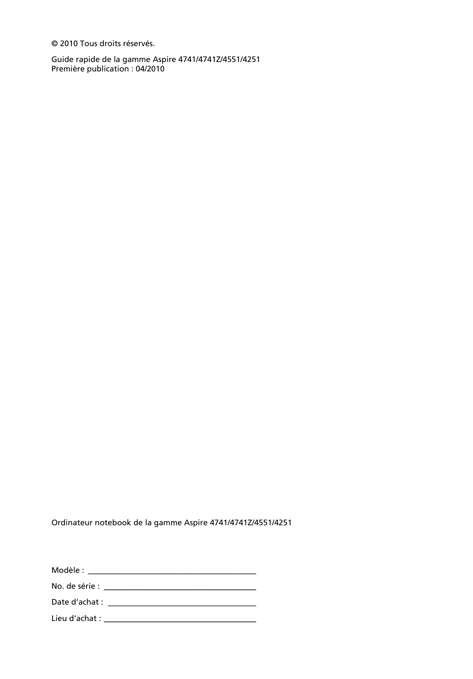 Acer Aspire 4551G User Manual | Page 14 / 314