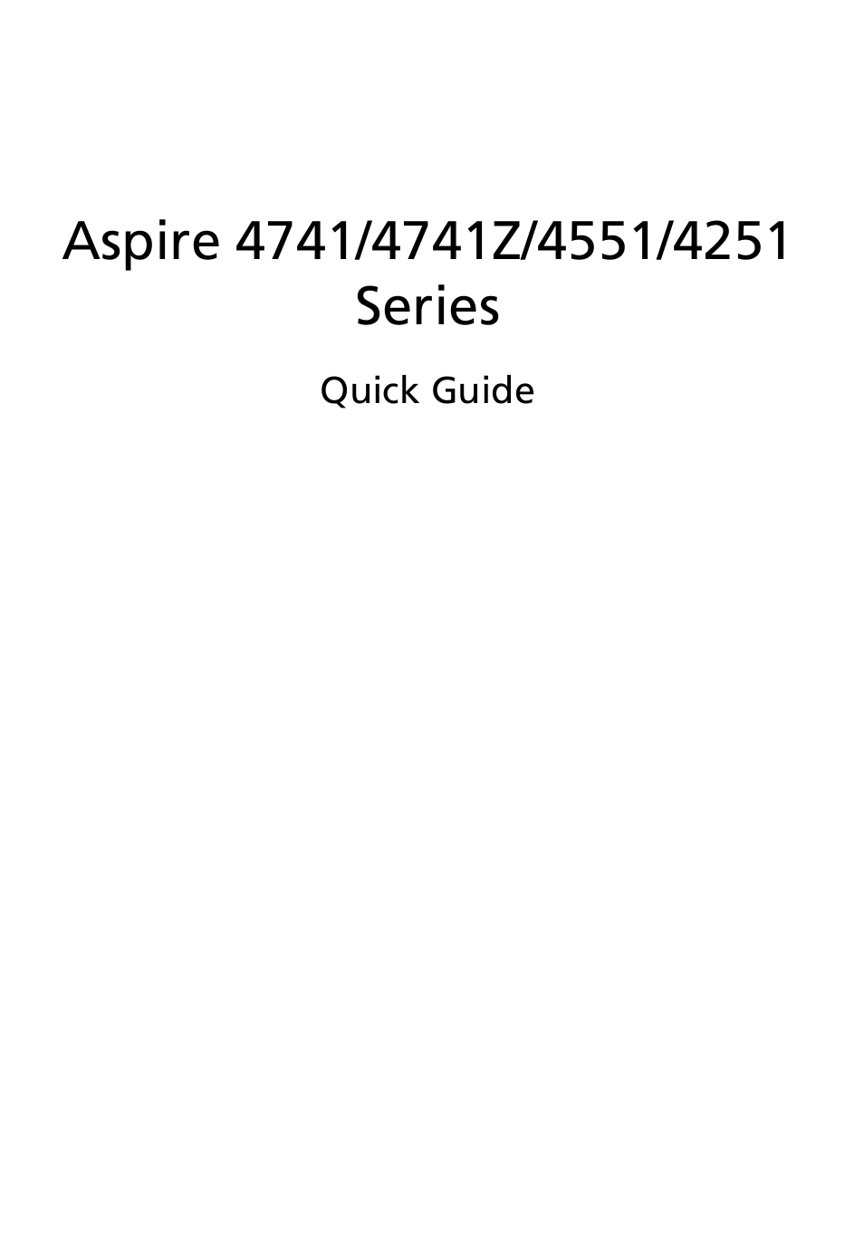 English | Acer Aspire 4551G User Manual | Page 3 / 314