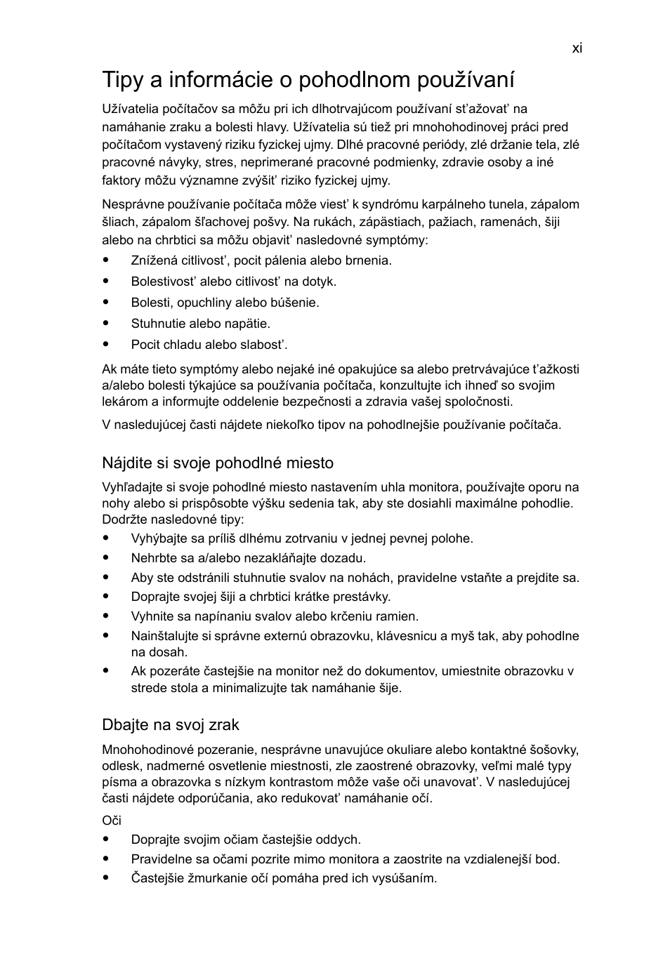 Tipy a informácie o pohodlnom používaní | Acer Aspire 5733Z User Manual | Page 1153 / 2348