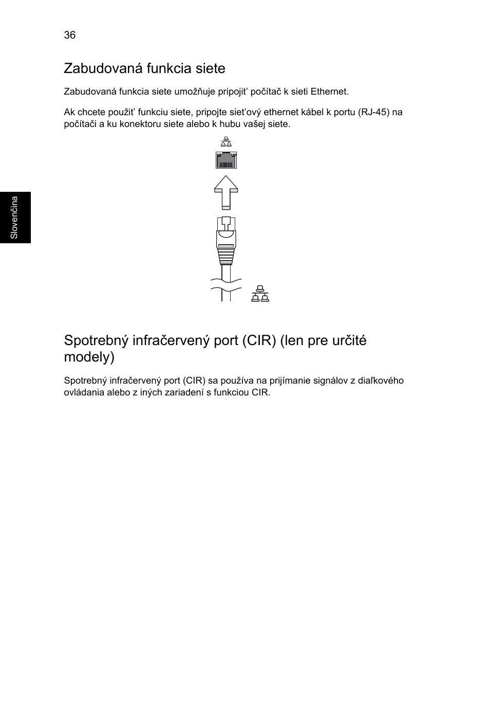 Zabudovaná funkcia siete | Acer Aspire 5733Z User Manual | Page 1198 / 2348