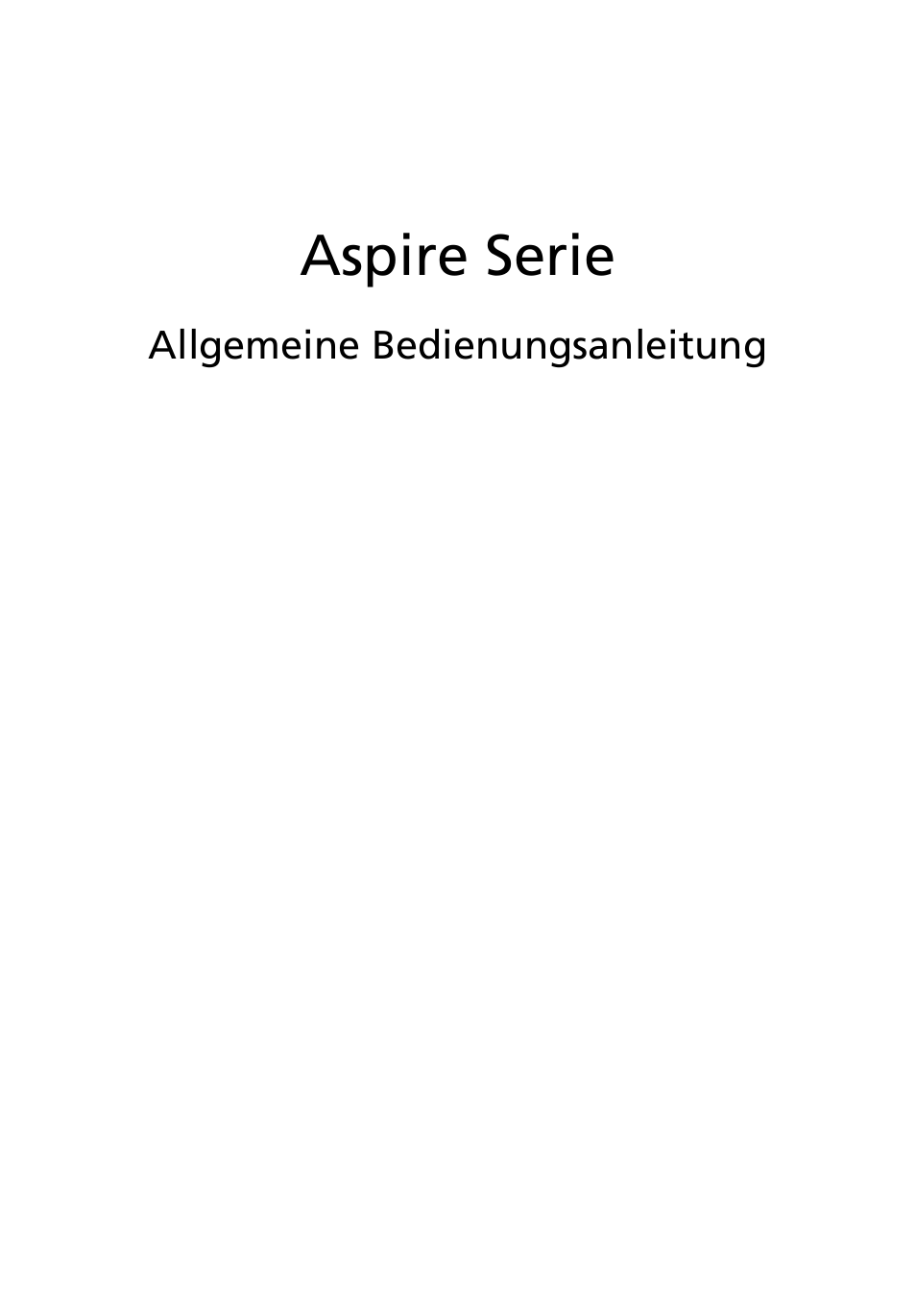 Deutsch, Aspire serie | Acer Aspire 5733Z User Manual | Page 159 / 2348