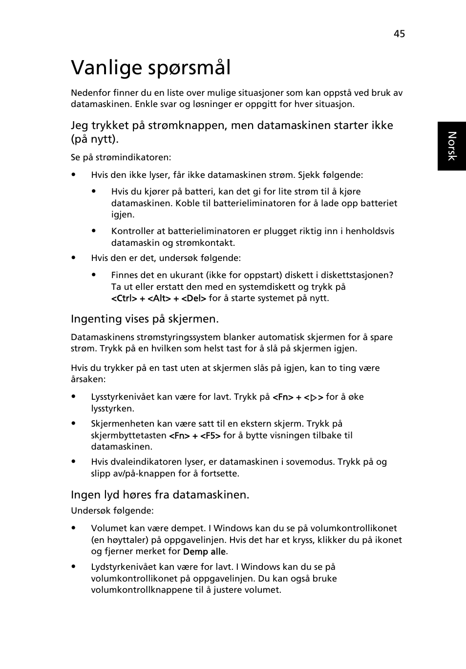 Vanlige spørsmål | Acer Aspire 5733Z User Manual | Page 607 / 2348