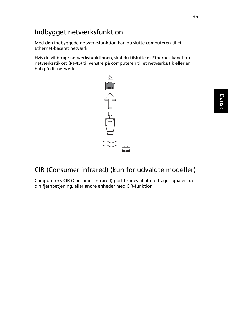 Indbygget netværksfunktion | Acer Aspire 5733Z User Manual | Page 669 / 2348