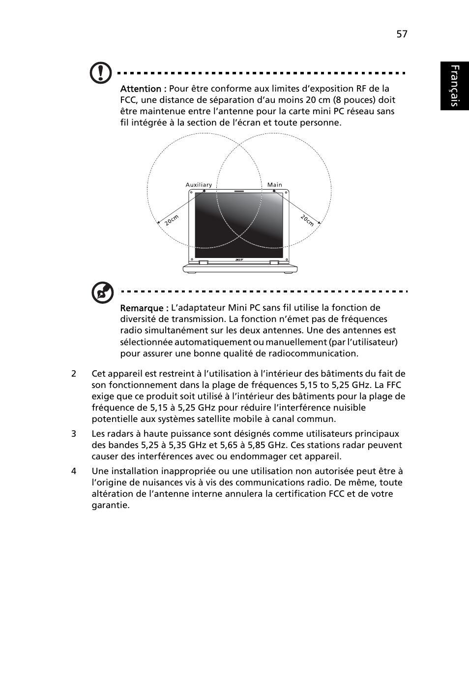 Français | Acer Aspire 5741ZG User Manual | Page 155 / 2345