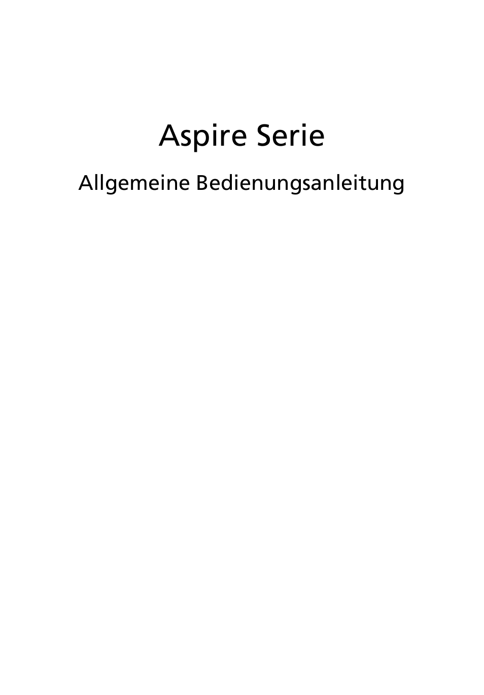 Deutsch, Aspire serie | Acer Aspire 5741ZG User Manual | Page 159 / 2345