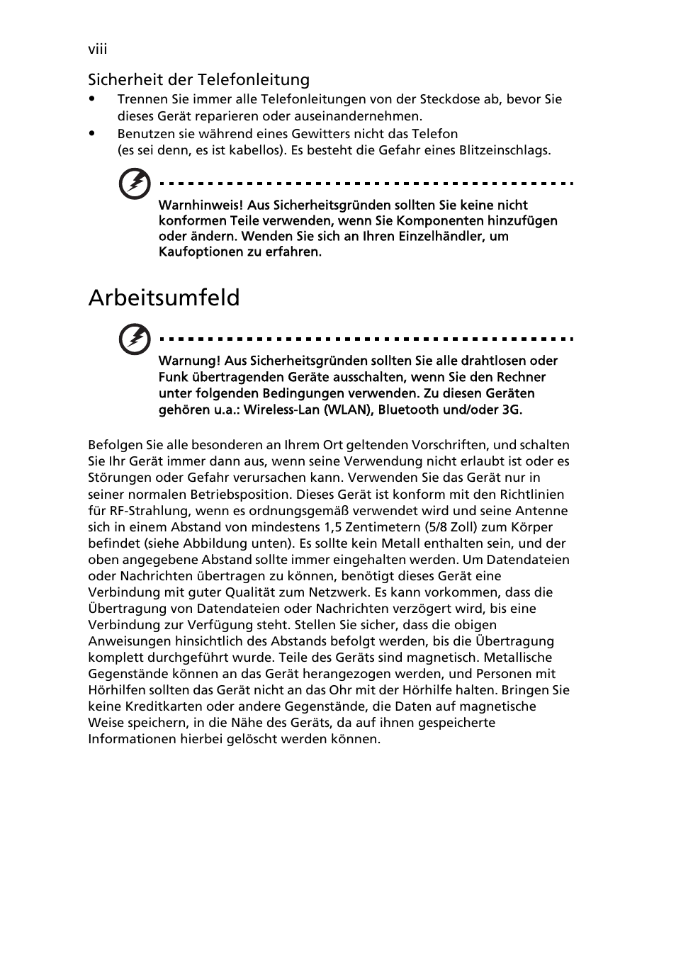 Arbeitsumfeld | Acer Aspire 5741ZG User Manual | Page 166 / 2345