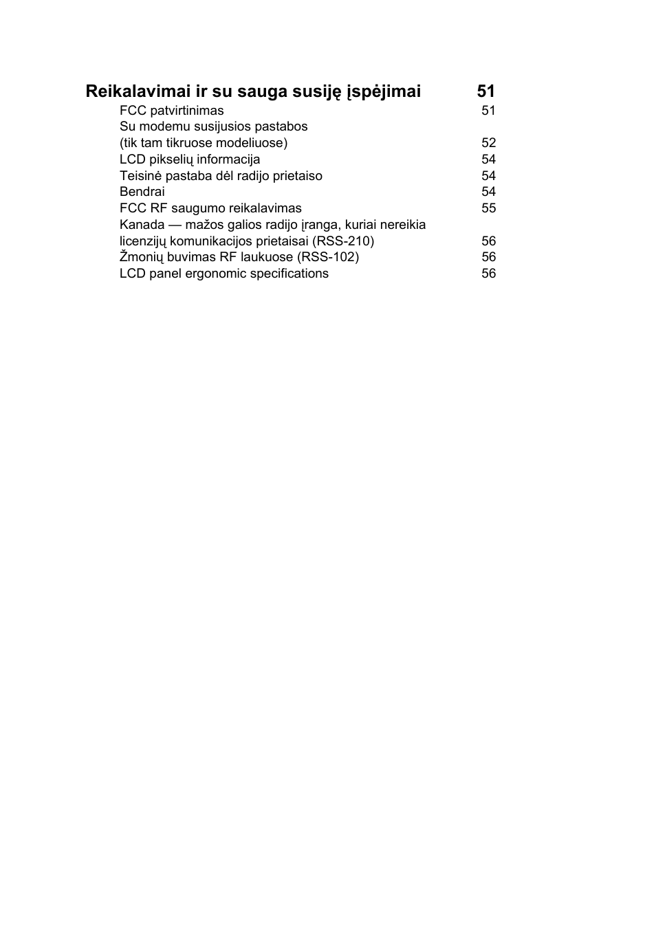 Reikalavimai ir su sauga susiję įspėjimai 51 | Acer Aspire 5741ZG User Manual | Page 1694 / 2345