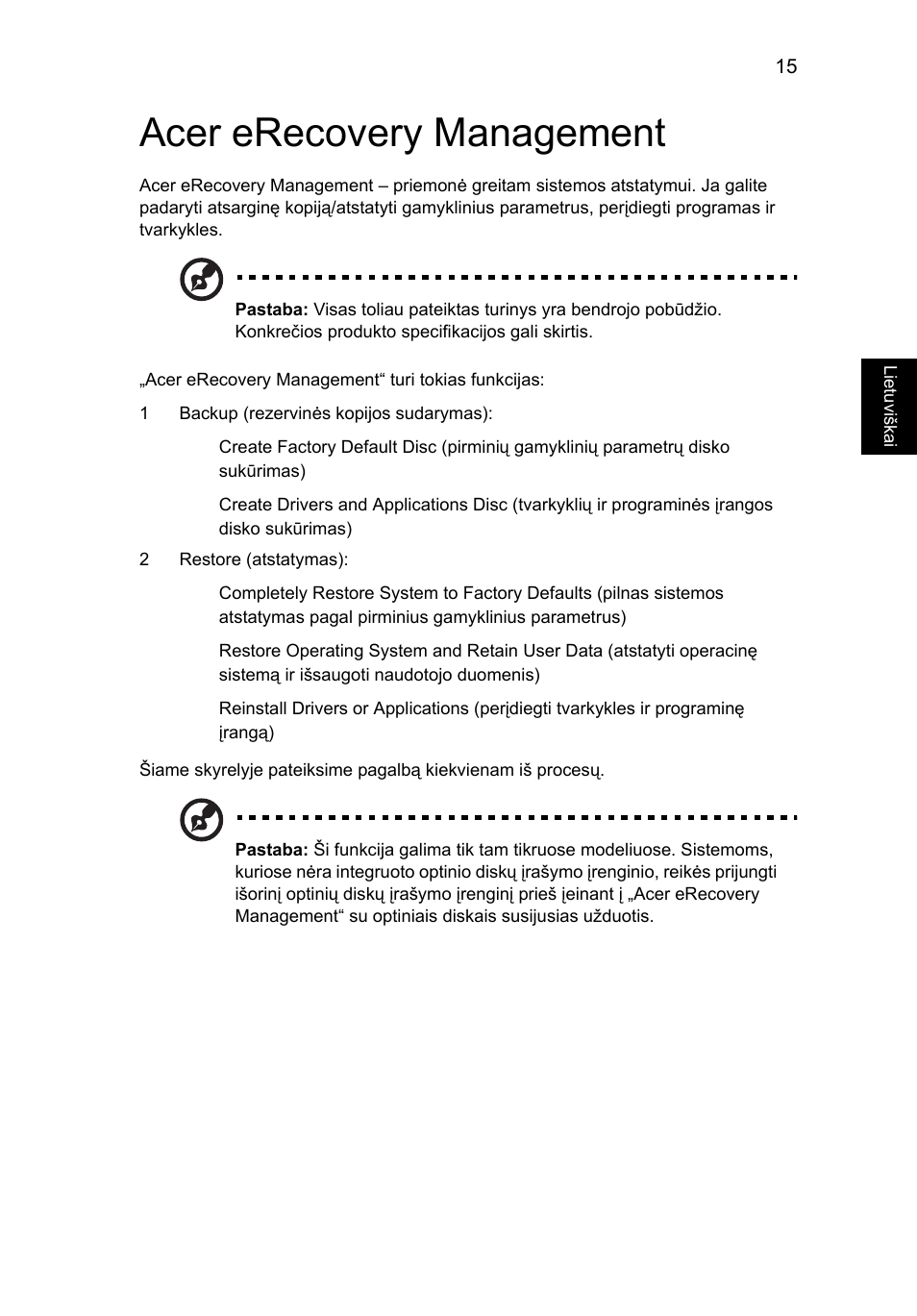 Acer erecovery management | Acer Aspire 5741ZG User Manual | Page 1709 / 2345