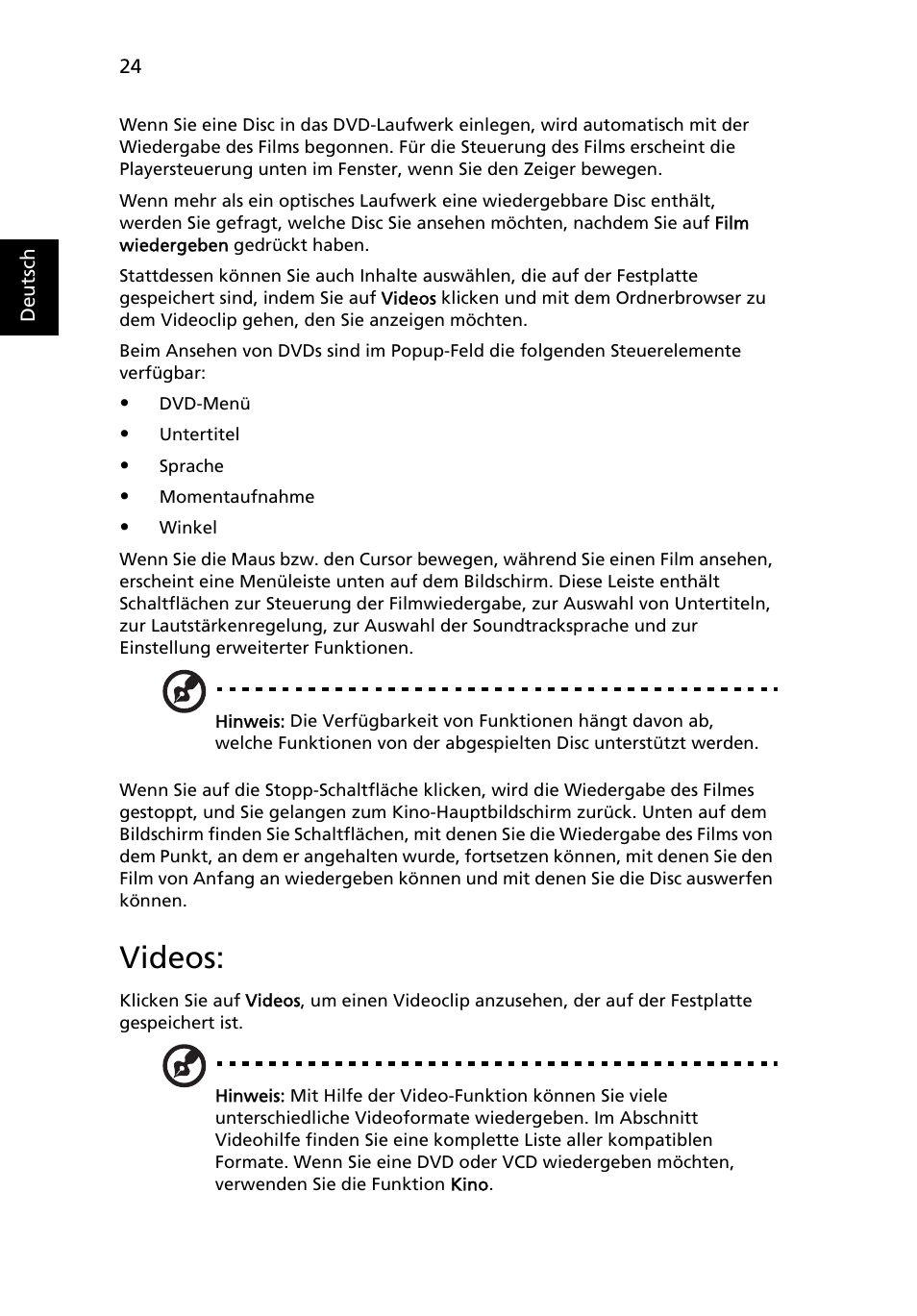 Videos | Acer Aspire 5741ZG User Manual | Page 202 / 2345