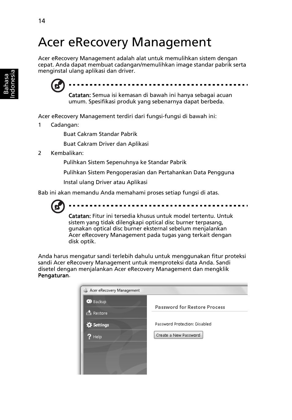 Acer erecovery management | Acer Aspire 5741ZG User Manual | Page 2224 / 2345