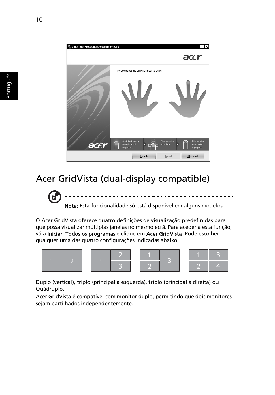 Acer gridvista (dual-display compatible) | Acer Aspire 5741ZG User Manual | Page 422 / 2345