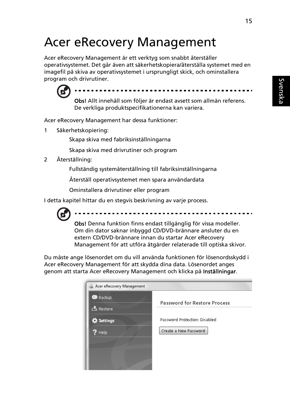 Acer erecovery management | Acer Aspire 5741ZG User Manual | Page 727 / 2345