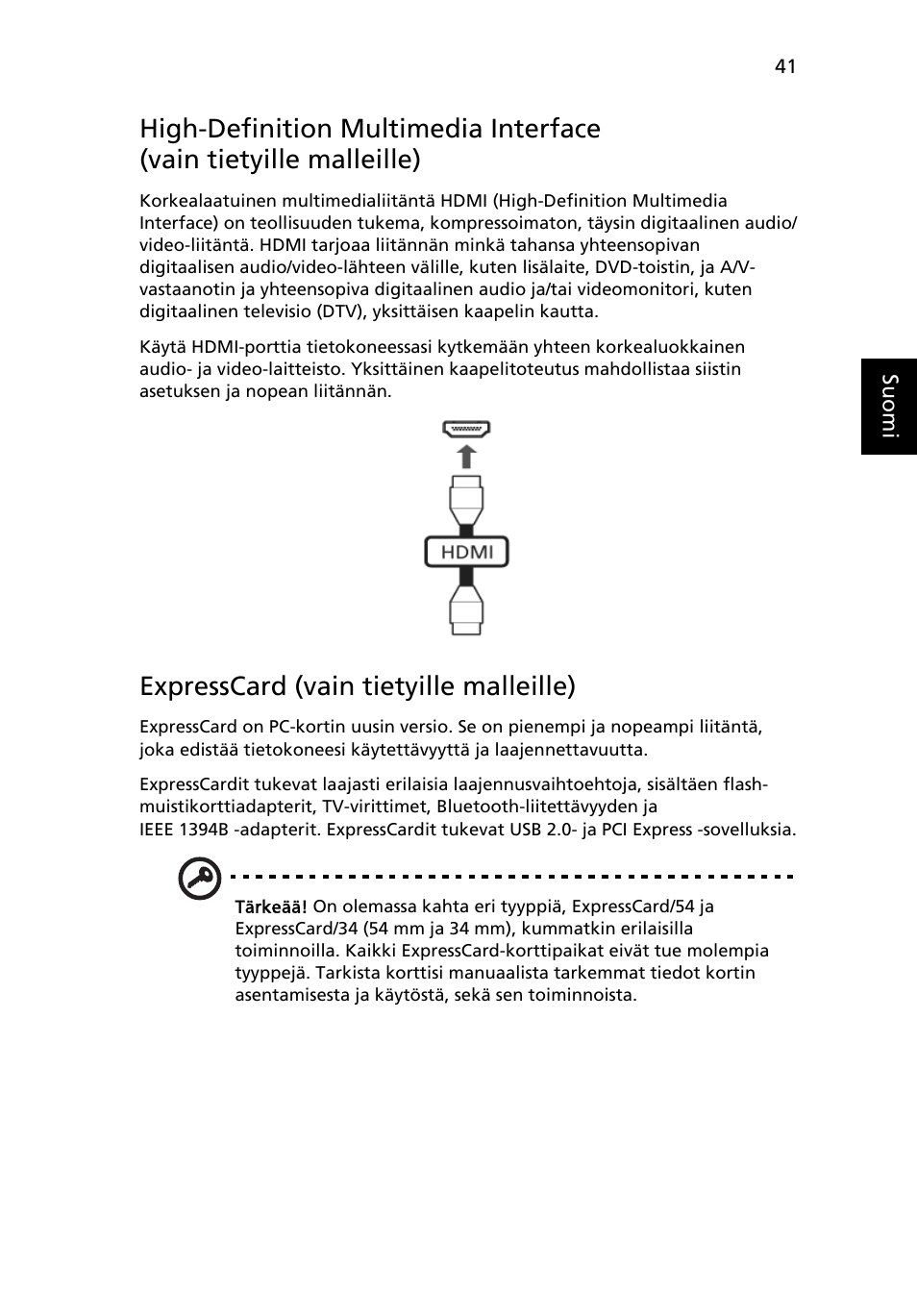 Expresscard (vain tietyille malleille) | Acer Aspire 5741ZG User Manual | Page 827 / 2345