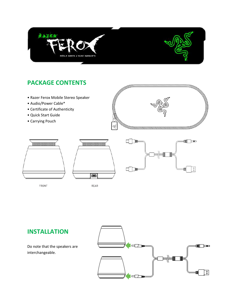 Razer Ferox User Manual | 16 pages