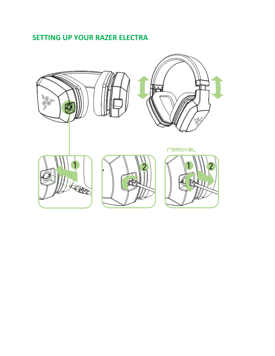 Setting up your razer electra | Razer Electra User Manual | Page 3 / 14