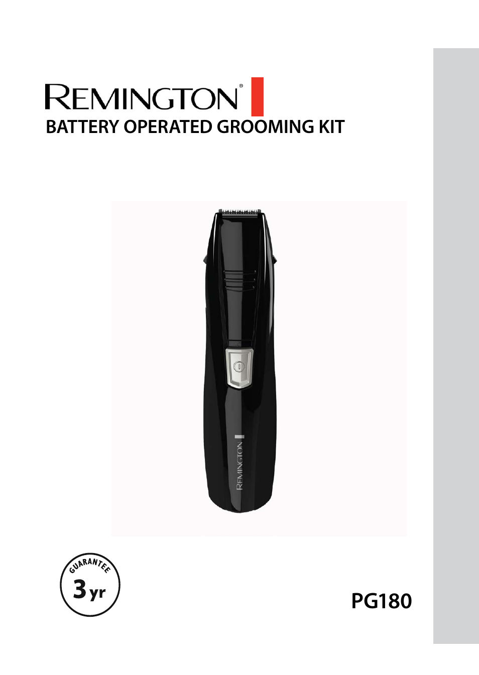Remington PG180 User Manual | 52 pages