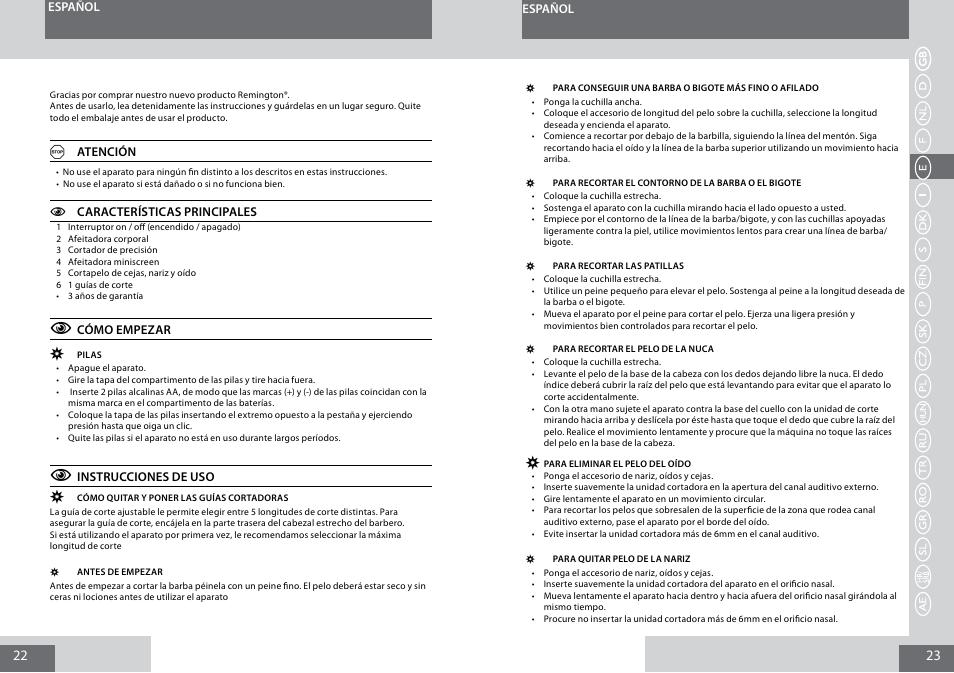 Remington PG180 User Manual | Page 12 / 52