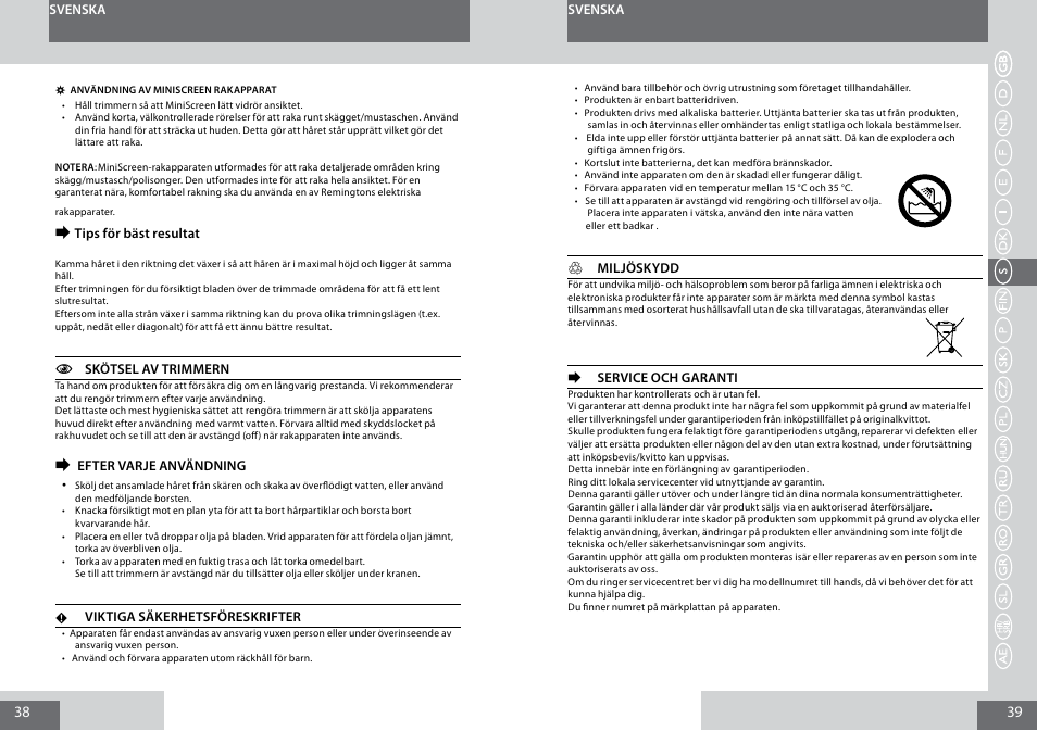 Remington PG180 User Manual | Page 20 / 52