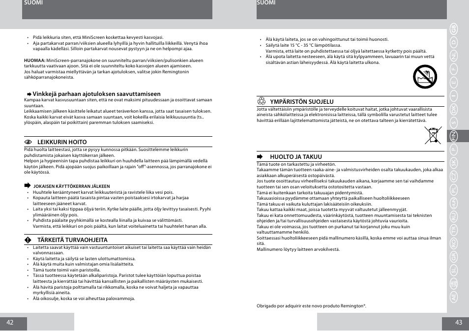 Remington PG180 User Manual | Page 22 / 52