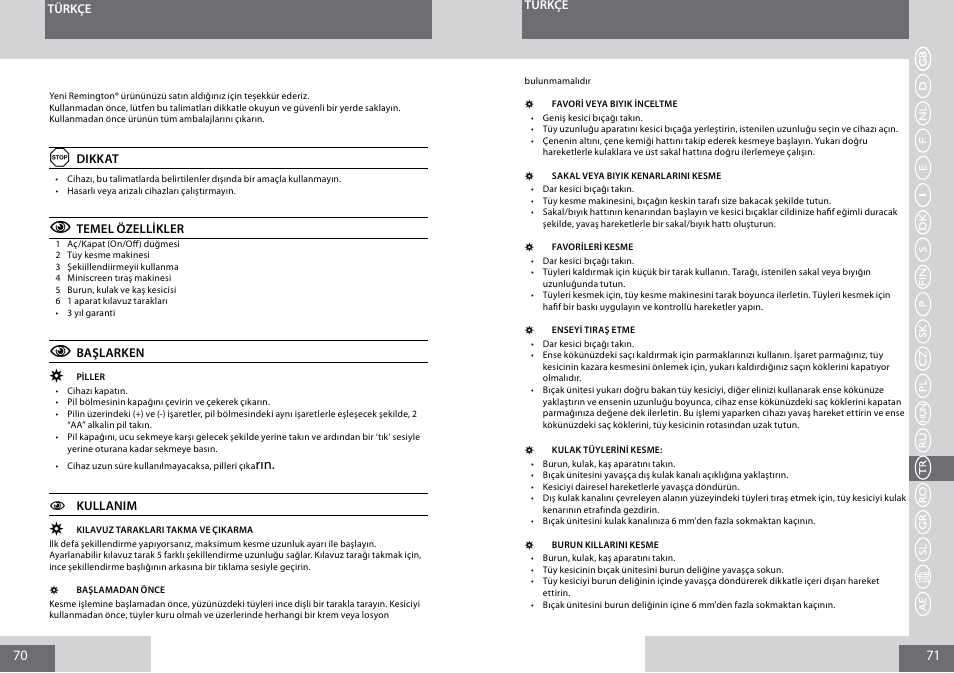 Remington PG180 User Manual | Page 36 / 52