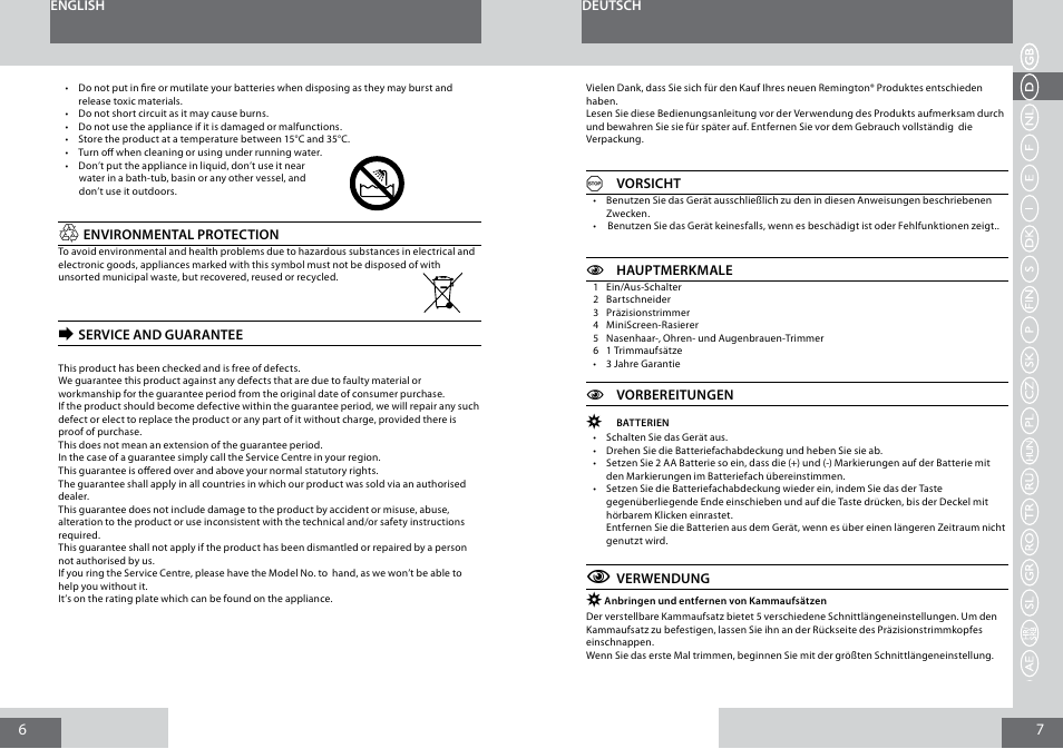 Remington PG180 User Manual | Page 4 / 52