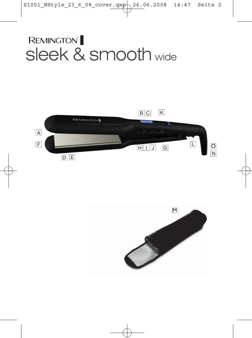 Sleek & smooth, Wide | Remington S5520 User Manual | Page 2 / 19