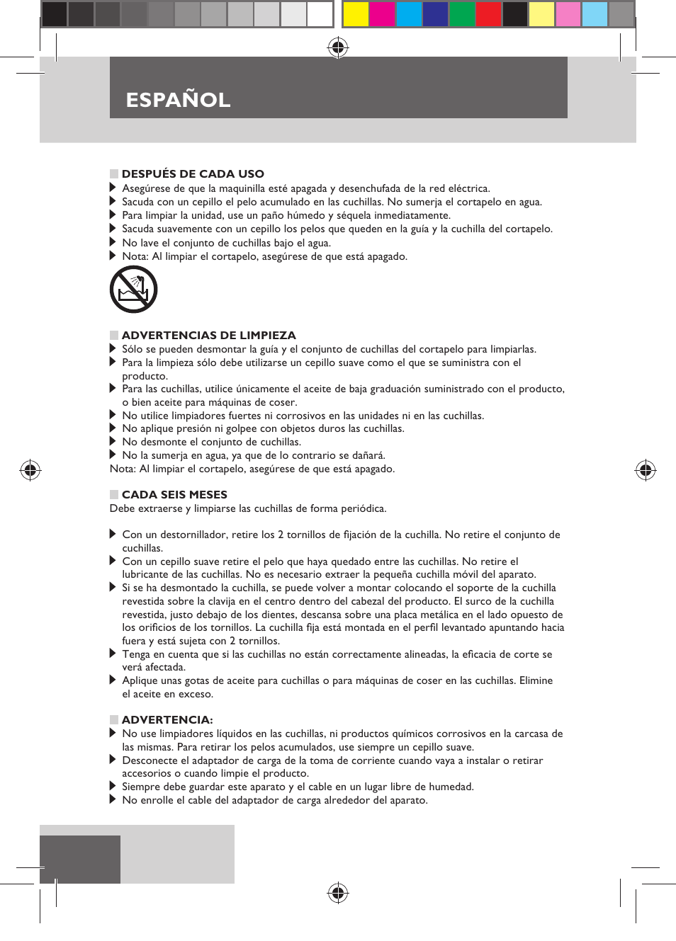 Español | Remington HC5150 User Manual | Page 30 / 125