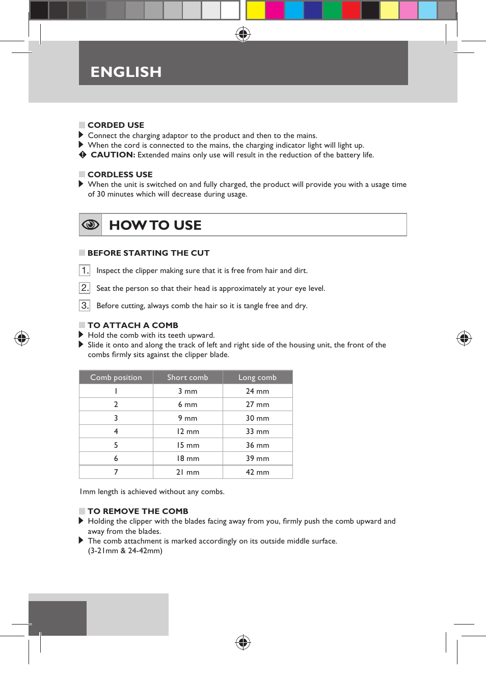 English, How to use | Remington HC5150 User Manual | Page 4 / 125